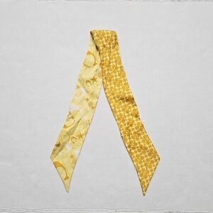 Coach Signature Print Silk Skinny Scarf